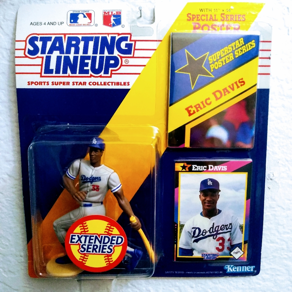 1992 Starting LineUp Baseball Eric Davis Los Angel